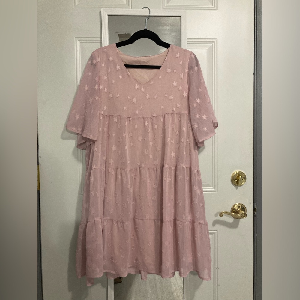 KIRUNDO Pink Star Dress